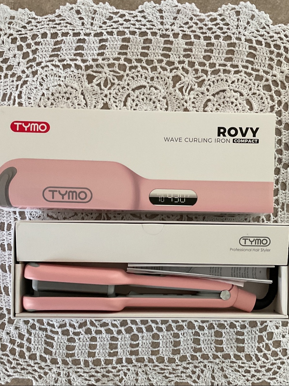 Rovy Compact Wave Curling Iron - Pink